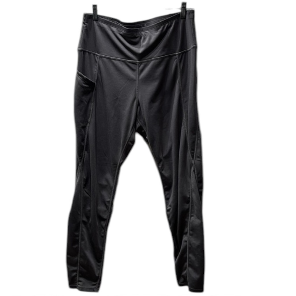 Three pair of sportswear leggings size 2xl. Good condition. Navy, Black & Grey.